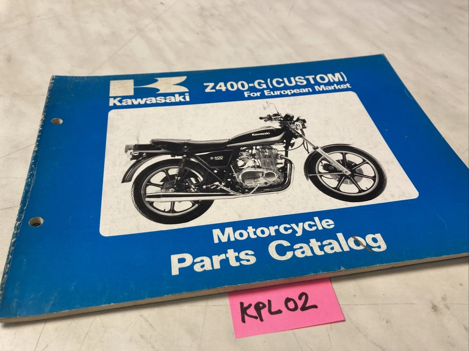 Kawasaki Z400-G Custom G2 Z400 Catalogo Monete Ricambio Parts Lista Z Kz 400 - Immagine 1 di 4