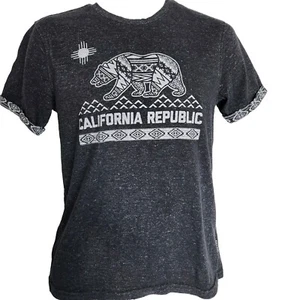 Brooklyn Cloth Gray California Republic Bear Crew Neck T-shirt Mens Small - Picture 1 of 3