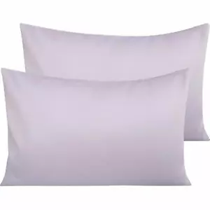 Premium Cotton Satin Ultra Soft Pillow Case Cover Bed Pillowcase 2Pcs Queen King - Picture 1 of 28