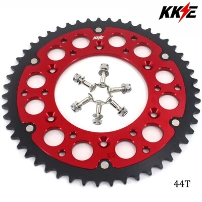 KKE 44T Red Hybrid Rear Sprocket for Honda CR125R 250R CRF250R CRF450R CRF450X - Image 1 of 4