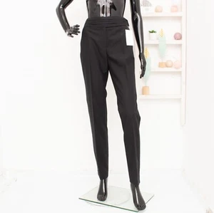 Pantalones de lana Viktor & Rolf By H&M banda lateral satinada cintura EU38 US8 UK12 nuevos - Imagen 1 de 13