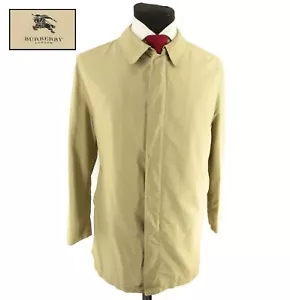 Burberry London Men's Beige Nova Check Made In England Trench Top Over Coat 52L - Picture 1 of 8