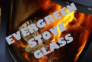 EVERGREEN REPLACEMENT STOVE GLASS ASHLEY, ST244, WILLOW SHAPED - SCHOTT ROBAX - Picture 1 of 5