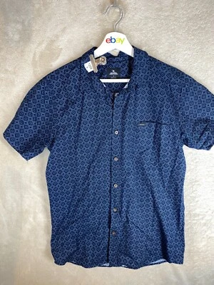 Ripcurl Casual Shirts Top Size S Mens Blue Short Sleeve - Image 1 of 4