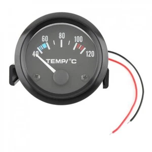 Medidor de temperatura eléctrico de agua/aceite de 2" esfera negra cara para automóvil automotriz °C - Imagen 1 de 12