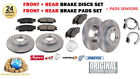 Front + Rear Discs & Pads For Mercedes Valente Bus 109 Cdi 4X4 639.701 2007-On