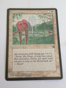 Serra Aviary, MTG Homelands (1995) Rare White Enchantment NM - Picture 1 of 2