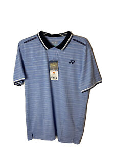 YONEX Men's Polo Game Shirt Blue Tennis Sz M