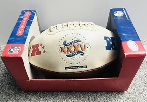 Vintage 2001 Super Bowl XXXV 35 Limited Edition History Football w/ Box - Picture 1 of 4