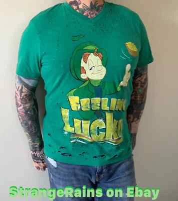 Camiseta 2013 Distressed General Mills 'Feeling Lucky' Lucky Charms (grande) Foto 1 de 4