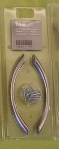 IKEA Tag  Drawer HANDLES Cabinet Pull Matte Chrome Plated 6 1/8" Modern Aluminum - Bild 1 von 1