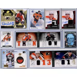 Philadelphia Flyers - Upper Deck & Panini Hockey Lot - 5 Auto, 3 Relic, 1 Other - Bild 1 von 19