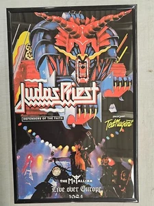 Judas Priest 1984 Live Over Europe Tour Poster 11 X 17 Framed - Picture 1 of 2
