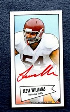 2013 Bowman Mini Autographs Red Ink #52BJW Jesse Williams A16 496