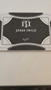 jesse iwuji auto 1of 1 Booklet Card - Picture 1 of 2