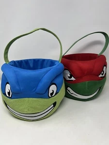 Teenage Mutant Ninja Turtles TMNT Halloween Jumbo Basket Nickelodeon 10"x 9" - Picture 1 of 4