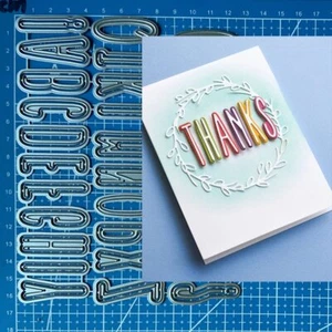 26x English letters Metal Cutting Dies Scrapbooking Album Paper Craft Stencils - Picture 1 of 3