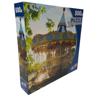 Surelox Puzzle Carousel In France And Eiffel Tower 500 Piece #88336-13 New - Image 1 of 4