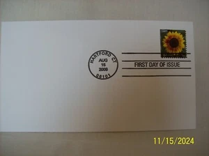 USPS primer día cubierta para el girasol 2008 - Imagen 1 de 1