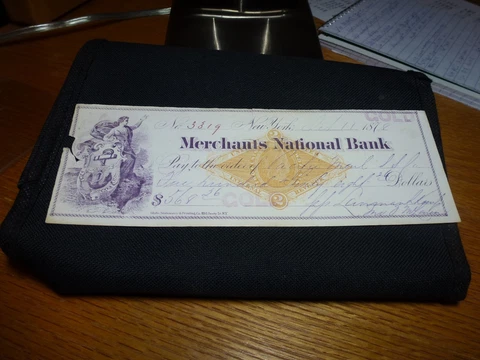 New York NH, Merchants, tax stamp, beautiful artwork Cover
