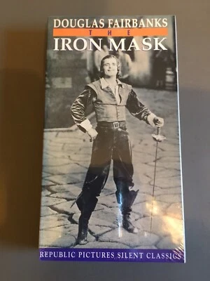 The Iron Mask 1929 VHS Douglas Fairbanks BNIB Sealed Silent Film With Music Foto 1 de 2