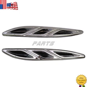 2Pcs/Set For 2012-2016 Buick Verano Front Hood Engine Vent Grille Molding Trim - Picture 1 of 10
