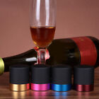  4 Pcs Stainless Steel Wine Stoppers Silicone Bar Accessories for The Home