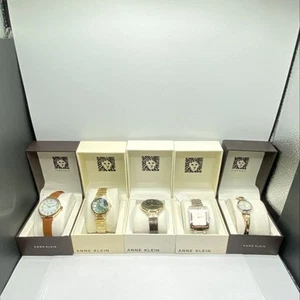 Five (5) ANNE KLEIN ASSORTED MODELS Analog Ladies' Stainless Steel Watch, NIB - Picture 1 of 7
