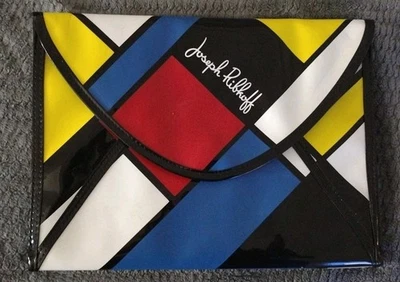 Винтажный JOSEPH RIBKOF Mondrian искусства цвет блок конверт застежки Дамская сумка винил  - Изображение 1 из 4