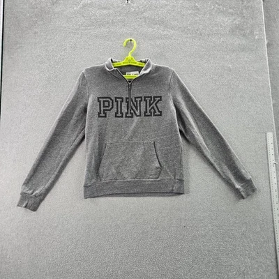 Sudadera Victoria's Secret ROSA Mujer M Gris Logo Manga Larga Foto 1 de 4