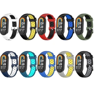 New Breathable Watchband Bracelet Strap Replacement Silicone For Xiaomi Band 8 - Picture 1 of 22