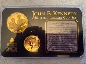 John F. Kennedy 50th Anniversary Limited Edition Coin Set “Man on the moon”. - Picture 1 of 2