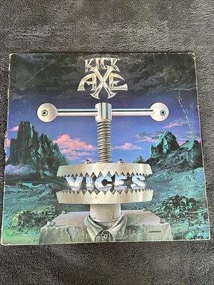 Kick Axe Vices 1984 LP Vintage Vinyl Record Rock Album Pasha BFZ 39297 *PROMO* - Image 1 of 4