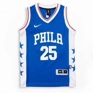 Nike NBA Jersey Philadelphia 76ers Ben Simmons #25 Small Blue S - Picture 1 of 12