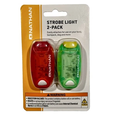 NEW Nathan Sports Safety Strobelight Bundle 2-Pack Tango Red/Sulfur Spring - Image 1 of 4