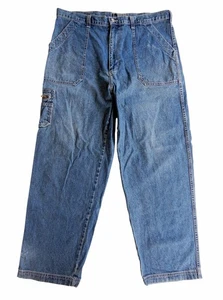Fourstar USA Men's Vintage Y2K Blue Skateboarding Baggy Stonewash Jeans - W38 - Picture 1 of 12