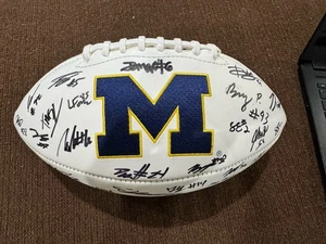 2025 signed Team Michigan Football 50 Guys McCulley Hanson Hillman Goodwin - Bild 1 von 3