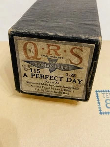QRS Klavierspieler Wortrolle Nr. 115 - A Perfect Day Original Vintage - Bild 1 von 3