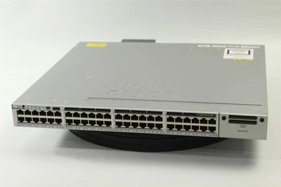 Cisco WS-C3850-48U-L 48-Port Gigabit Switch w/ 1x 1900WAC PSU & Blank Module - Image 1 of 4
