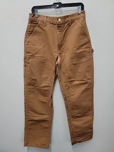 Pantalone Carhartt vintage doppio ginocchio marrone taglia 32x32 pittore falegname B01-BRN - Foto 1 di 22