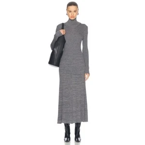 MONCLER Woll Rollkragen Strickkleid Pulloverkleid small grau - Bild 1 von 11