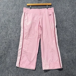 Nike Sweatpants Woman’s Large 2000s Polyester Embroidered Logo Pink Y2K - Picture 1 of 15