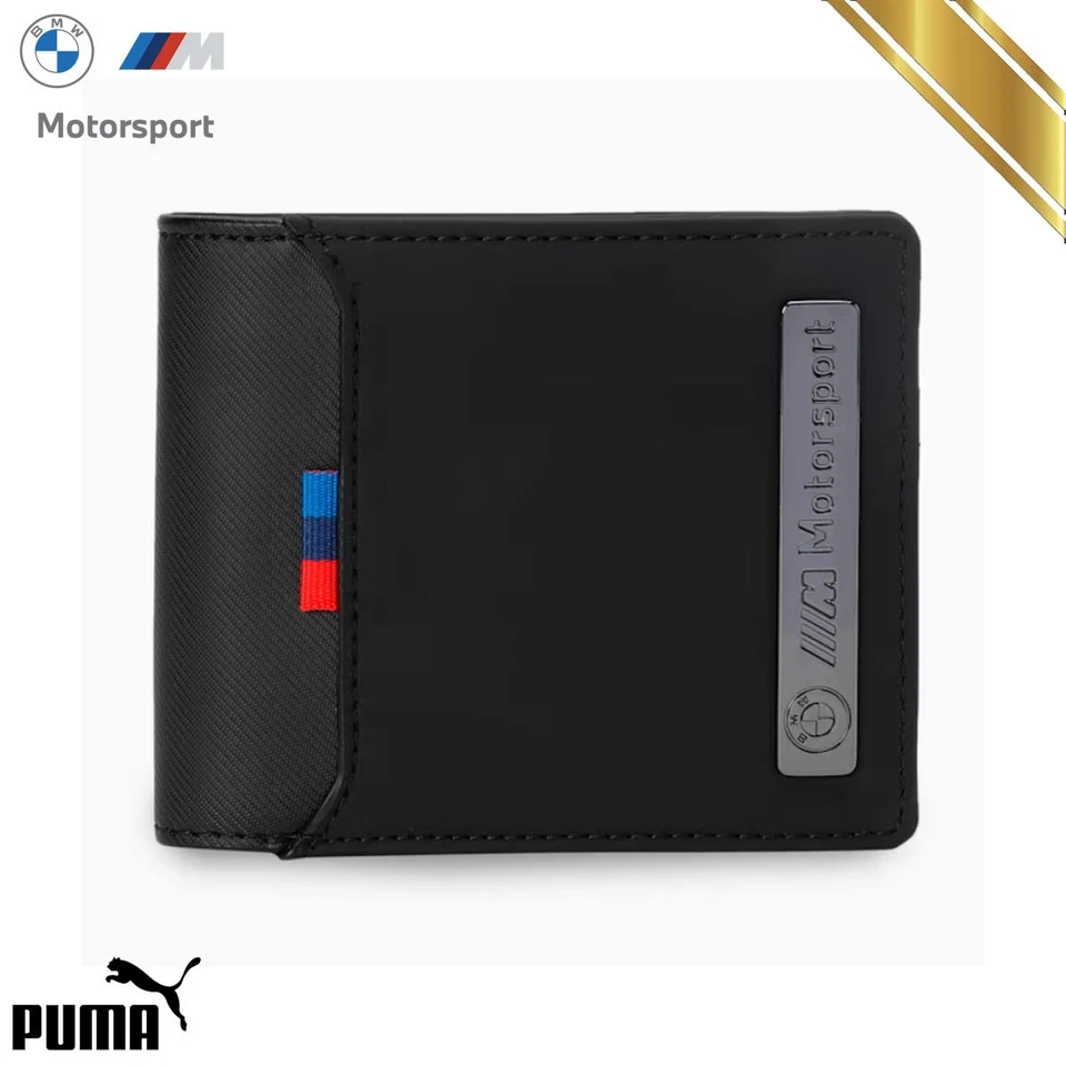 Cartera plegable clásica BMW M Motorsport con logotipo de metal negra - Puma Original Foto 1 de 4