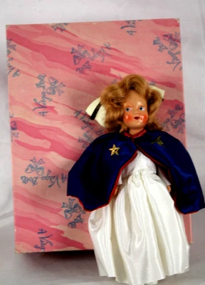 Vintage Virga Doll 1950's Plastic Graduate Nurse Doll 7.5'' Mint in Box - Image 1 of 4