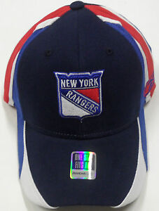 NHL New York Rangers Reebok Cap Hat Flex Center Ice Collection Authentic Apparel