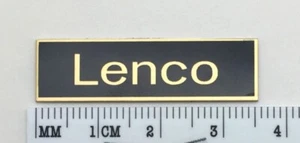 Lenco Turntable Logo Badge Metal Custom Made Gold or Silver - Picture 1 of 12