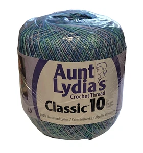 Aunt Lydia's~ Crochet Thread ~ Classic Size 10 ~ Ocean-300 yards - Picture 1 of 2