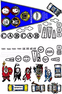 TAXI Pinball Machine Insert Decal Set LOLA Playfield Set - Picture 1 of 1