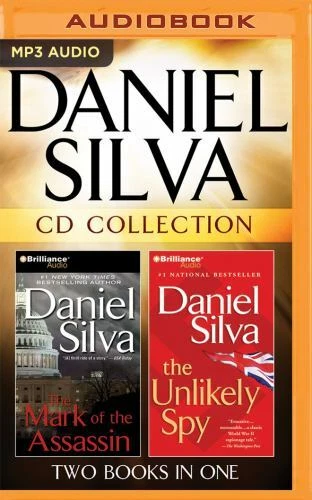 Daniel Silva - Collection: the Mark of the Assassin and the Unlikely Spy by Daniel Silva (2016, CD Mp3)