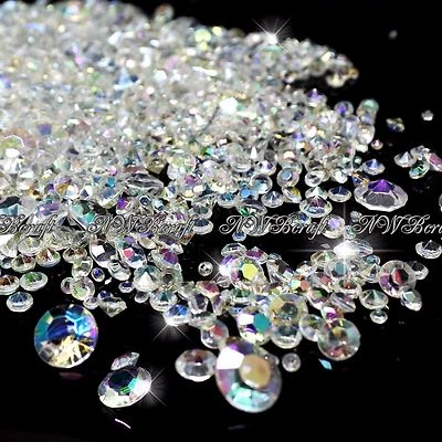 Crystal AB Mixed Sizes Scatter Diamonds Wedding Party Table Confetti Crystal - Image 1 of 2